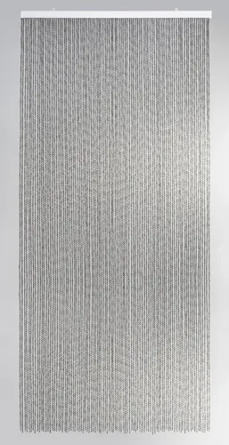 Conacord Türvorhang Bari 100 cm x 230 cm PVC Schwarz - Eleganter Streifenvorhang Bari, ideal für Türen. Mit 93 Strängen auf einer stabilen Leiste sorgt er für eine ansprechende Optik und einfache Montage. Maße: 100 cm x 230 cm, perfekt für stilvolle Raumtrennungen.