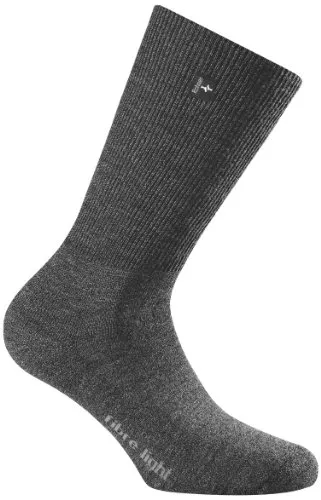 Rohner Wandersocke Fibre Light SupeR (Merinowolle) denimblau - 1 Paar, Größe: 44-46