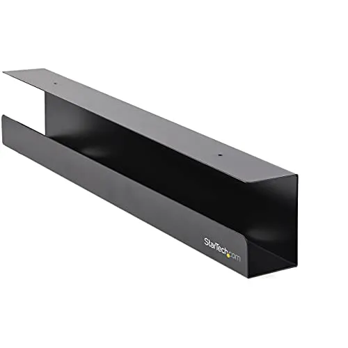 StarTech.com Kabelschacht zur Untertisch Montage - Kabelmanagement für den Tisch - Kabelrinne - 60cm x 11cm (UDCMTRAY)