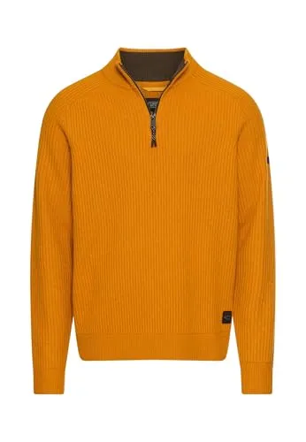 camel active Troyer aus reiner Lammwolle - Hochwertiger Langarm-Troyer aus reiner Lammwolle mit natürlicher Wärme und weichem Tragegefühl. Flexibler Reißverschluss und lockere Passform machen ihn ideal für zahlreiche Outfits.
