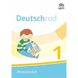 Deutschrad 1. Materialpaket mit CD-ROM Klasse 1 - Unterrichtsmaterialien für abwechslungsreichen Deutschunterricht, inklusive handlungsorientierter Materialien, die mehrfach verwendet werden können. Ideal für kreatives Lernen und Üben.