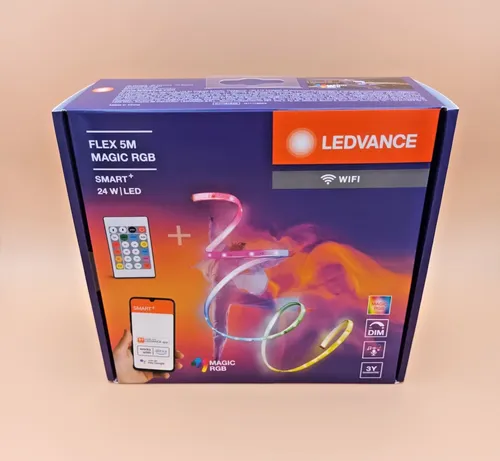 LEDVANCE SMART+ WIFI FLEX 5M LED-Streifen - Lichterketten für kreative Beleuchtung, dimmbar und steuerbar über WLAN für individuelles Ambiente in jedem Raum.