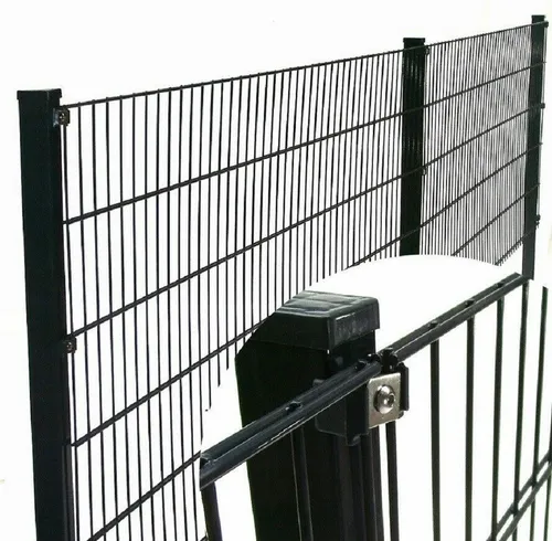 Apex Doppelstabmattenzaun Komplettset mit Pfosten - Doppelstabmattenzaun in Anthrazit, stabil und langlebig, ideal für Grundstückeinzäunungen. Inklusive hochwertiger Edelstahl-Befestigungen und variablen Höhen für maximale Flexibilität.