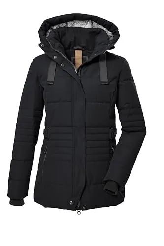 G.I.G.A. DX Damen Steppjacke "GW 25 WMN QLTD JCKT" - Sportliche Funktionsjacke für Damen, taillierter Schnitt, wasserabweisend und winddicht, ideal für kalte Wintertage mit abnehmbarer Kapuze und praktischen Taschen.