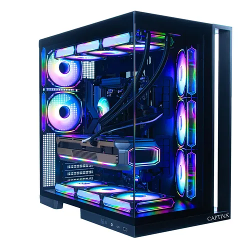 Captiva PC Highend Gaming R89-724 | AMD Ryzen 7 9800X3D | 64GB DDR5 RAM | NVIDIA GeForce RTX 5070 Ti - PC-Systeme mit maximaler Leistung für Gamer, Streamer und Creator. Blitzschnell dank 2 TB SSD und vorinstalliertem Windows 11 – ideal für 4K-Gaming und eSports!