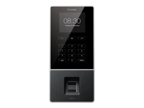 TimeMoto TM-626 Zeiterfassungs-Komplettsystem - Effiziente Zeiterfassung leicht gemacht: Das TimeMoto TM-626 erfasst Anwesenheitsdaten in Echtzeit per Fingerabdruck oder Pincode. Ideal für bis zu 200 Benutzer, inklusive 30 Tage Cloud-Test.