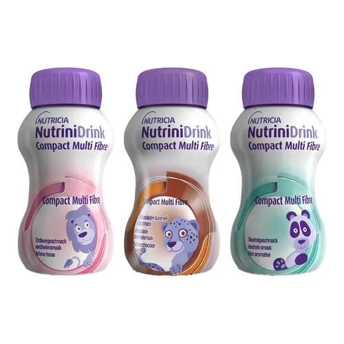 Nutrinidrink Compact Multifibre Mischkarton 4000 ml - Arzneimittel, nährstoffreiche Flüssigkeit mit Ballaststoffen für eine optimale Ernährung und Unterstützung bei Appetitlosigkeit.