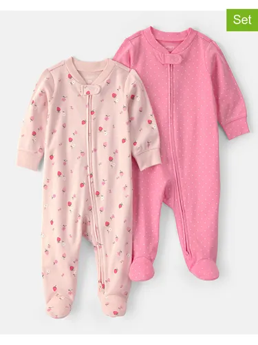 carter's 2er-Set: Strampler in Pink/ Rosa, Größe 68, Baby