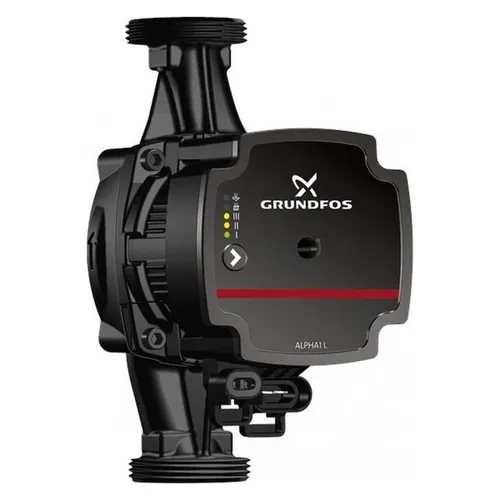 Grundfos Alpha1 L 25-60 180 Niedrigenergiepumpe - Hocheffizienz Zirkulationspumpe der Klasse A, ideal für energieeffiziente Heizungsanlagen und Warmwasserversorgung.