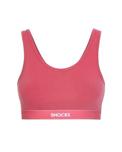 SNOCKS Bustier Soft BH aus Bio Baumwolle - Bustiers für Freizeit & Lifestyle, aus 95% Bio-Baumwolle für höchsten Komfort und Nachhaltigkeit. Breite Träger sorgen für optimalen Halt ohne Verschluss.