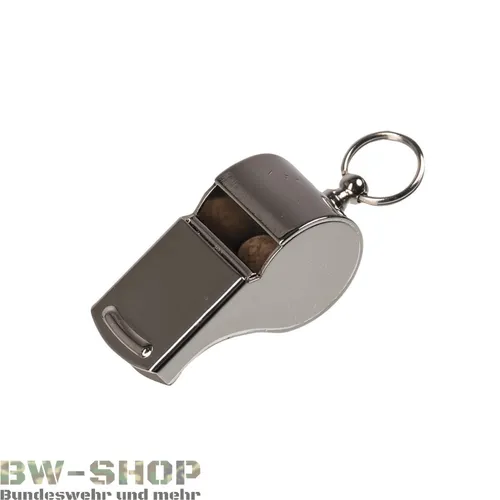 MILITÄR SIGNALPFEIFE "MILITARY" BW TRILLERPFEIFE ARMEE PFEIFE ARMY WHISTLE RING