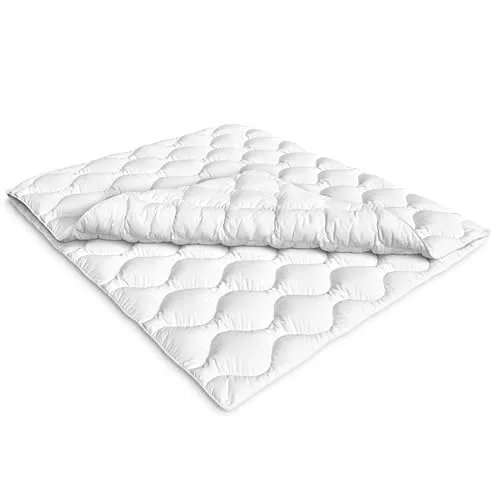 Siebenschläfer Microfaserbettdecke 240x260 cm - Bettdecken, 4-Jahreszeiten-Bettdecke, ideal für Allergiker, mit hochwertiger Wabensteppung und ausgezeichnetem TESTSIEGER 2024