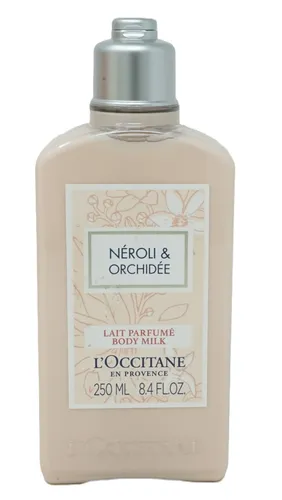 L'Occitane Neroli & Orchidee Body Milk 250 ml - Körperpflege mit luxuriöser Body Milk, die die Haut mit Shea Butter nährt und einen erfrischenden Duft aus Neroli und Orchidee hinterlässt.