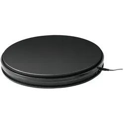 EUROPALMS Drehteller 45cm schwarz - Dekoartikel für kreative Präsentationen, belastbar bis 50kg und ideal für Events oder Ausstellungen.