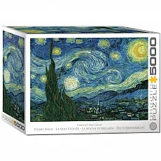 Eurographics XXL-Puzzle Sternennacht - van Gogh, 5000 Teile - Puzzles, beeindruckendes 5000-teiliges Puzzle mit dem berühmten Kunstwerk von van Gogh, ideal für Kunstliebhaber und Puzzle-Fans, Größe: 152 x 102 cm