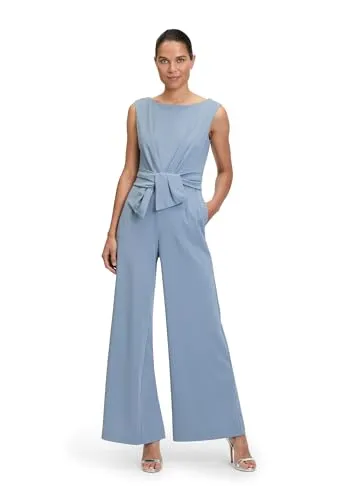 Vera Mont Damen Jumpsuit mit weitem Bein Light Steel Blue,46