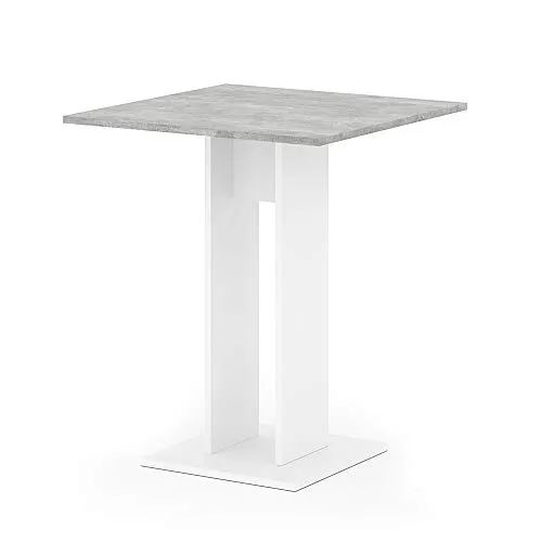Vicco Esstisch Repose 65x65 cm - Moderner Esstisch in Betonoptik, ideal für kleine Räume. Quadratische Form und stabiler Aufbau aus Spanplatte, perfekt für gemütliche Essensmomente.