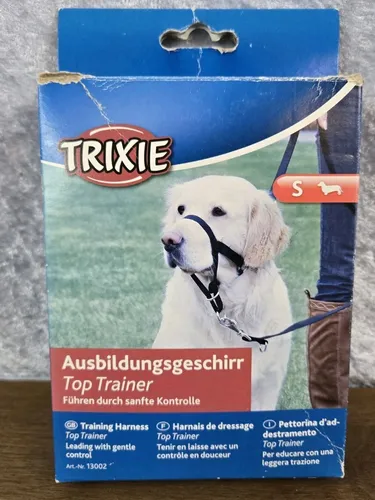 Kopfhalfter Top Trainer TRIXIE Ausbildungsgeschirr Größe S/22 - Hundegeschirr zur Erziehung, ermöglicht sicheres Führen ohne Kraftaufwand. Unterstützt die Neuorientierung des Hundes durch den hundetypischen Schnauzengriff.