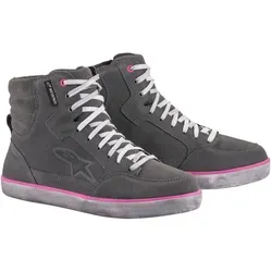 Alpinestars J-6 Wasserdichte Damen Motorradschuhe, grau-pink-lila, Größe 42 43