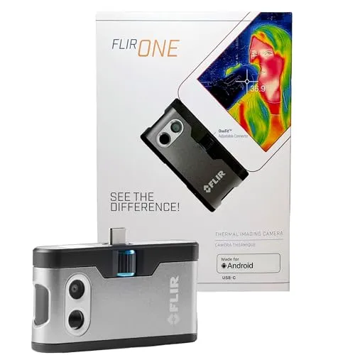 FLIR ONE Gen 3 - Thermal Imaging Camera für Android (USB-C), hochauflösende IR-Bilder und präzise Temperaturmessung bis 120°C