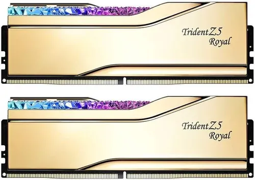 G.Skill Trident Z5 RGB DDR5-6000 - 32GB CL28 Dual Channel - RAM mit 32GB (2x16GB), optimiert für hohe Geschwindigkeiten von 6000 MHz und RGB-Beleuchtung, ideal für Gaming und kreative Anwendungen.