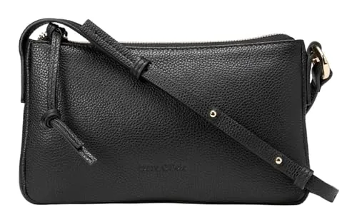 Marc O'Polo Fuana Crossbody Bag Black - Umhängetasche mit elegantem Design, ideal für Alltag und Feierlichkeiten. Bietet ausreichend Platz für Ihre wichtigsten Habseligkeiten. Maße: 22 x 13 x 1,5 cm.