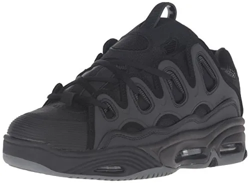 Osiris Herren D3 2001 Skateboardschuh, Schwarz, 44 EU - Sneaker mit kultigem Design und abriebfester Gummi-Außensohle für maximale Haltbarkeit und Performance beim Skaten.