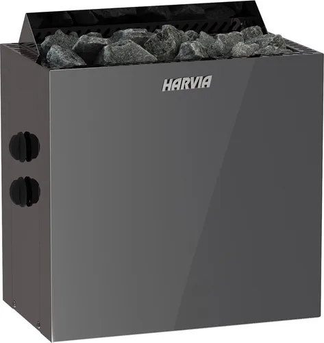 Harvia Qubic BlackSteel BQ90 9 kW Saunaofen mit integrierter Steuerung - Leistungsstarker Saunaofen für entspannende Momente. Ideal für private Saunen, mit einfacher Bedienung und effizienter Wärmeverteilung.