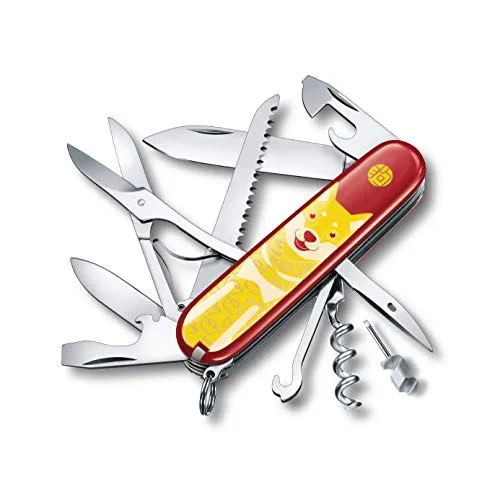 Victorinox Unisex Erwachsene Huntsman, 91 mm, Jahr of the Dog 2018 Taschenmesser, Keine Angabe, One Size