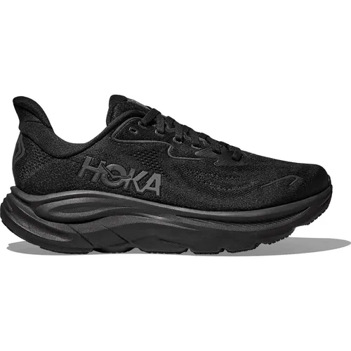 Hoka Herren Clifton 10 Schuhe (Größe 45, schwarz) - Laufschuhe mit maximaler Dämpfung und optimaler Passform, perfekt für tägliche Straßenläufe und lange Distanzen.