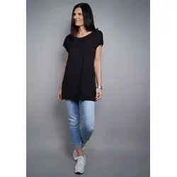 Longshirt SEIDEL MODEN für Damen, Gr. 54, schwarz - Hochwertiges Longshirt aus Jersey, Po-bedeckend, bequem und atmungsaktiv. Ideal für den Alltag, gefertigt in Deutschland.