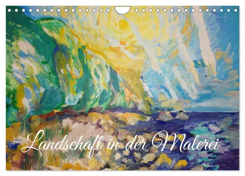 Landschaft in der Malerei: Kunstkalender 2026 - Hochwertiger Wandkalender im A4-Format mit 12 beeindruckenden Landschaftsgemälden, nachhaltig produziert in Deutschland und ideal als Geschenk für Kunstliebhaber.