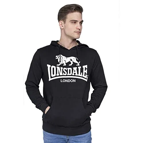 Lonsdale Kapuzensweatshirt GOSPORT - Sportlich und bequem - Sweatshirt aus 100% Baumwolle mit Kängurutasche, ideal für aktive Freizeit und Sport. Schmaler Schnitt und stylische Kapuze mit Kordelzug für optimalen Tragekomfort.