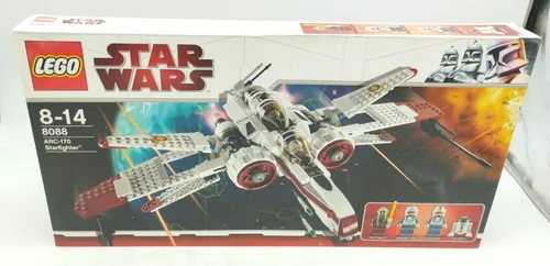LEGO 8088 Star Wars ARC-170 Starfighter - LEGO Minifiguren Set aus der Star Wars Reihe, neu und ungeöffnet, ideal für Sammler und Fans der Clone Wars.