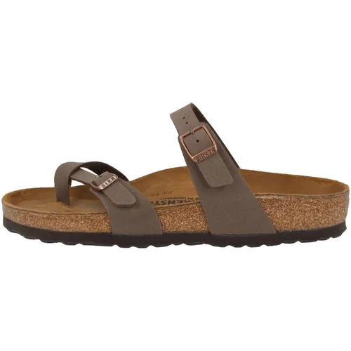 Birkenstock Damen Sandalen Mayari mocca 39 - Bequeme Sandalen aus BIRKO FLOR NUBUCK für optimalen Komfort und Unterstützung, perfekt für warme Tage.