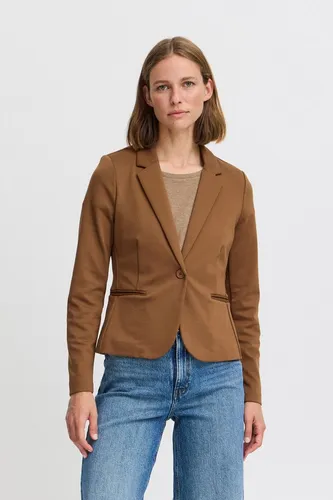 b.young Jackenblazer BYRizetta - Modischer Sweatblazer in Bison (181027) - Jackenblazer, modischer Sweatblazer mit elegantem V-Ausschnitt und praktischen Eingrifftaschen, ideal für lässige Outfits.