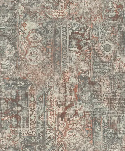 3,64 €/qm/Rasch Tapete Barbara Schöneberger 536522 Patchwork  Mint Flieder Creme