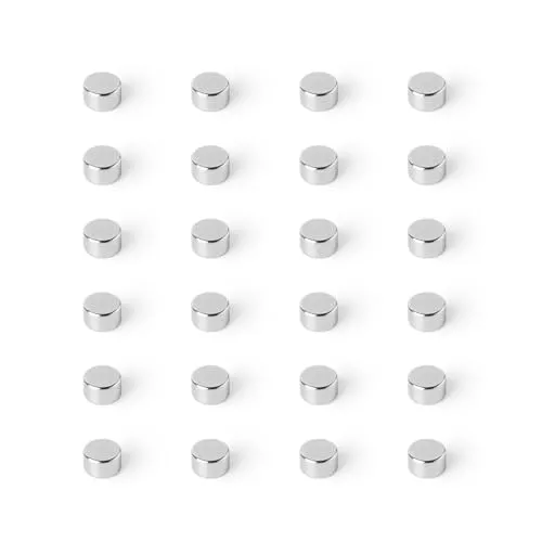 Strong Magnets Neodym Magnet - Rund 5 x 3 mm - 10 Stück - Extra stark, hält bis 600g - Für Magnettafel, Kühlschrank, Whiteboard, Pinnwand, Büro
