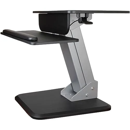 StarTech.com Höhenverstellbarer Schreibtisch-Konverter - Ergonomischer Sitz-Steh-Schreibtisch mit Einfingerverstellung - Erleben Sie flexible Arbeitsweise mit diesem höhenverstellbaren Schreibtisch-Konverter. Wechseln Sie mühelos zwischen Sitzen und Stehen, um Komfort und Ergonomie am Arbeitsplatz zu fördern. Robuste Konstruktion für langlebigen Einsatz.