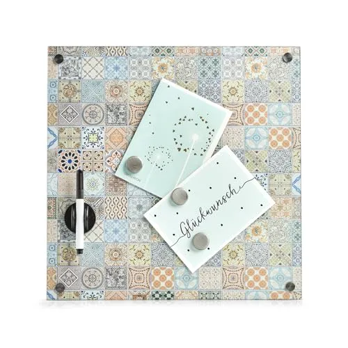 Memoboard aus Glas Mosaik Magnettafel HTI living