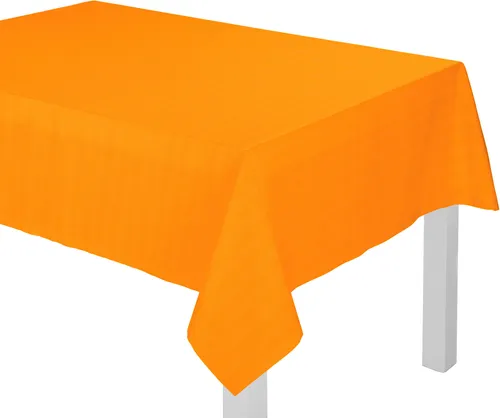 Wirth Tischdecke WirthNatur - Orange 85x85 cm - Tischdecken aus 100% Baumwolle, pflegeleicht bei 30°C. Ideal für stilvolle Tischdekoration in jedem Zuhause.