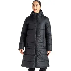 Dare2b Distinguish Damenmantel - Funktionsjacke aus recyceltem Polyester mit wasserabweisendem Finish, ideal für Outdoor-Aktivitäten. Hochwärmende Wattierung und modisches Design bieten Komfort und Schutz bei jedem Wetter.