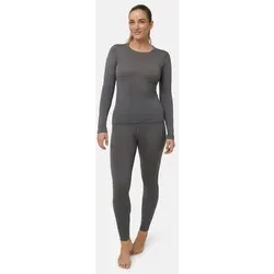 DANISH ENDURANCE Funktionsshirt Merino Baselayer Set - Funktionsunterwäsche für Outdoor-Aktivitäten, bestehend aus temperaturregulierendem Langarm Shirt und Hose, ideal für Wandern, Ski und Snowboard.