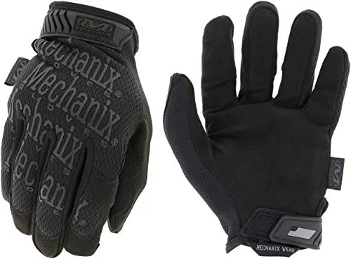 Mechanix Arbeitshandschuhe Original Covert, Kunstleder, schwarz, Größe 7 / S - Arbeitsschutzhandschuhe für Bau und Montage, touchscreenfähig und mit Carbon beschichtetem Kunstleder für hohe Fingerfertigkeit und Haltbarkeit.