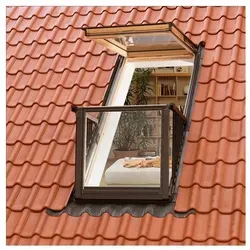 VELUX GDL Cabrio Holz/Kiefer ENERGIE PLUS Dachfenster 114x252 cm - Dachfenster mit 3-fach Verglasung für exzellenten Wärme- und Schallschutz. Ideal für mehr Licht und als 2. Rettungsweg anerkannt, ermöglicht es ein offenes Raumgefühl.