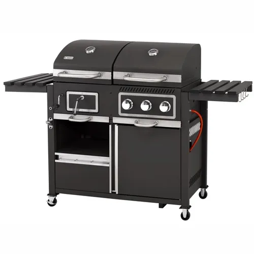 tepro Kohle-Gas-Grill »Toronto Kombi« 8,7 kW - 2in1 Kombigrill für Holzkohle oder Gas mit 3 Edelstahlbrennern, ideal für Grillpartys und vielseitige Zubereitung von Speisen.