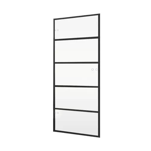 inova Glastür 834x1972mm - DIN Links/Rechts, Studio-Bohrung, Echtglas - Schwingtür aus 8mm Einscheibensicherheitsglas (ESG) für mehr Licht und Transparenz. Ideal für Holz- und Metallzargen, einfache Montage ohne Spezialwerkzeug.