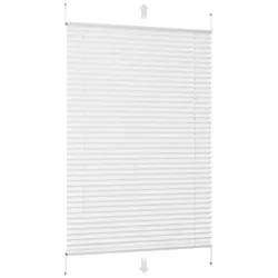 Plissee Klemmfix ohne Bohren 80x100cm Weiß – Flexibler Lichtschutz für Fenster - Praktisches Plissee ohne Bohren: Schnell und einfach mit Klemmhaltern montierbar. Ideal für individuellen Lichtschutz und Sichtschutz. Hergestellt aus hochwertigem, atmungsaktivem Polyester. Perfekt für jedes Zimmer!