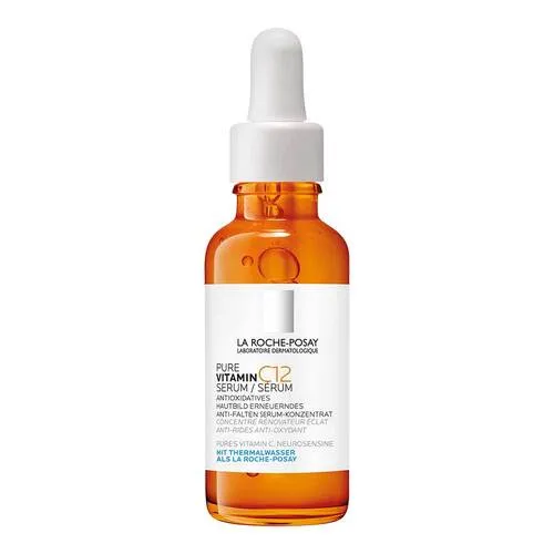 La Roche Posay Pure Vitamin C12 Serum - Arzneimittel mit 12% Vitamin C, ideal für strahlende Haut und ein glattes Hautbild. Perfekt als Make-up-Basis und auch für empfindliche Haut geeignet.