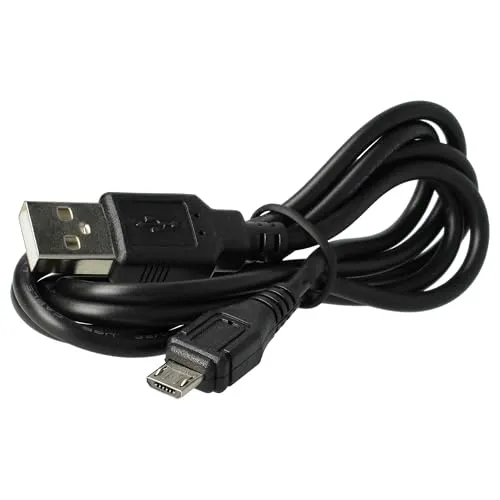 vhbw USB Kabel auf Micro-USB 1m schwarz kompatibel mit Sony Cyber-Shot DSC-HX30V, DSC-HX400, DSC-HX400V, DSC-HX50, DSC-HX50V, DSC-HX60, DSC-HX60V Kamera